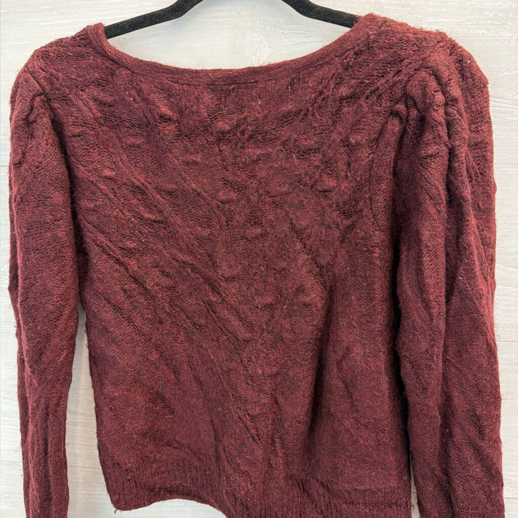 Abercrombie and Fitch Burgundy Cardigan Large