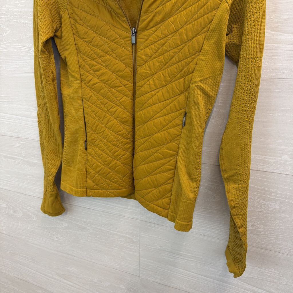 Athleta Golden Yellow Flurry Force Insulated PrimaLoft Jacket Small