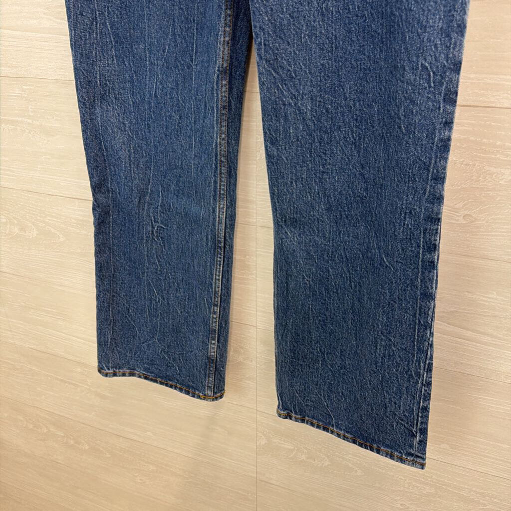 Abercrombie and Fitch Dark Wash The 90s Relaxed High Rise Jeans 25 Short