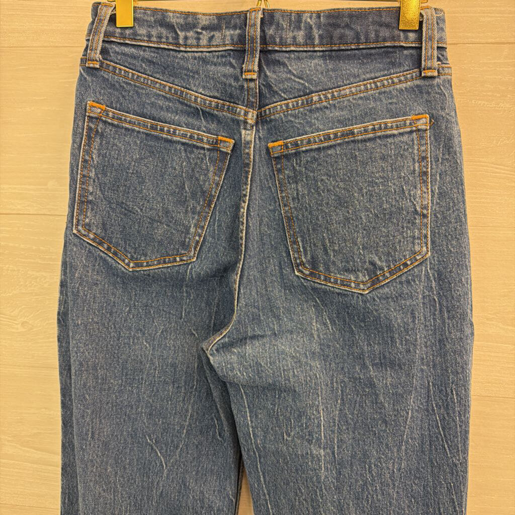 Abercrombie and Fitch Dark Wash The 90s Relaxed High Rise Jeans 25 Short