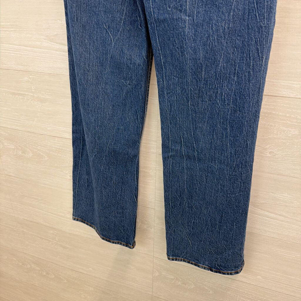 Abercrombie and Fitch Dark Wash The 90s Relaxed High Rise Jeans 25 Short