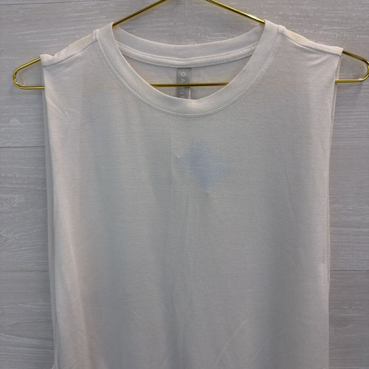 Athleta White Open Side Tank Top Small