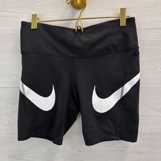 Nike Black Logo Biker Shorts Medium