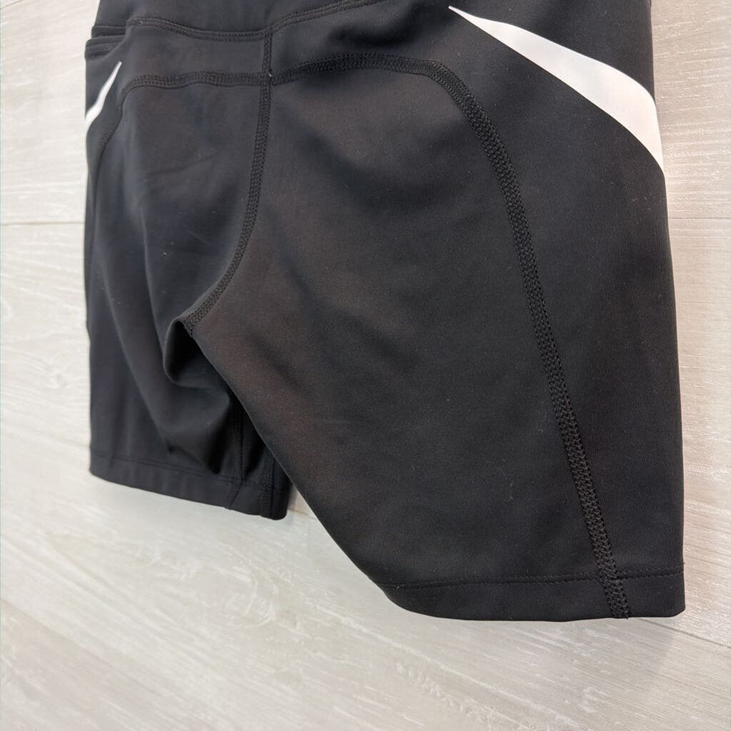 Nike Black Logo Biker Shorts Medium