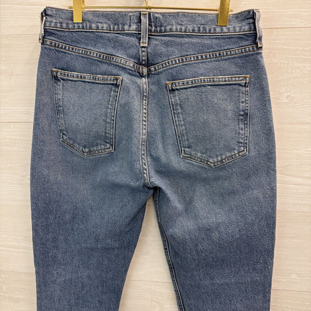 Agolde Medium Wash High Rise Mom Jeans 28