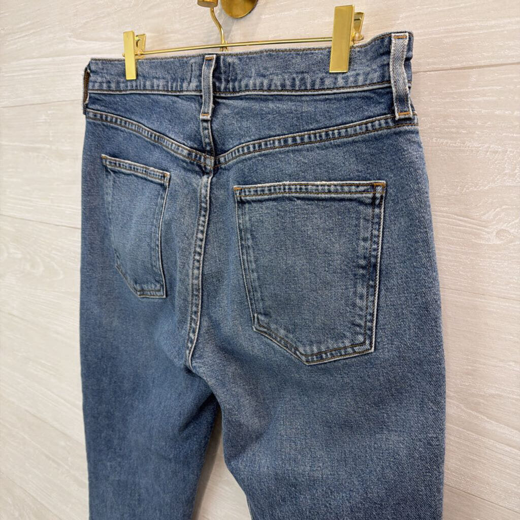 Agolde Medium Wash High Rise Mom Jeans 28