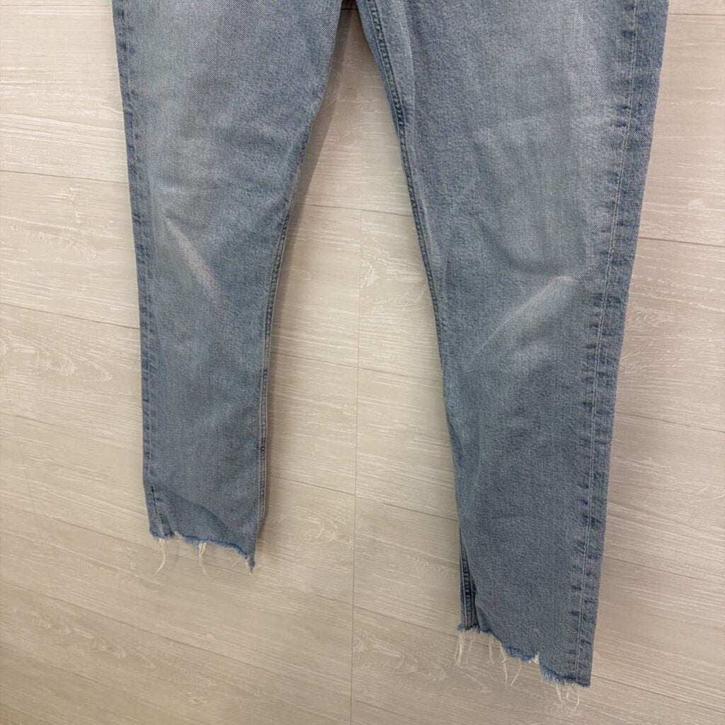 Agolde Light Wash High Rise Mom Jeans 28