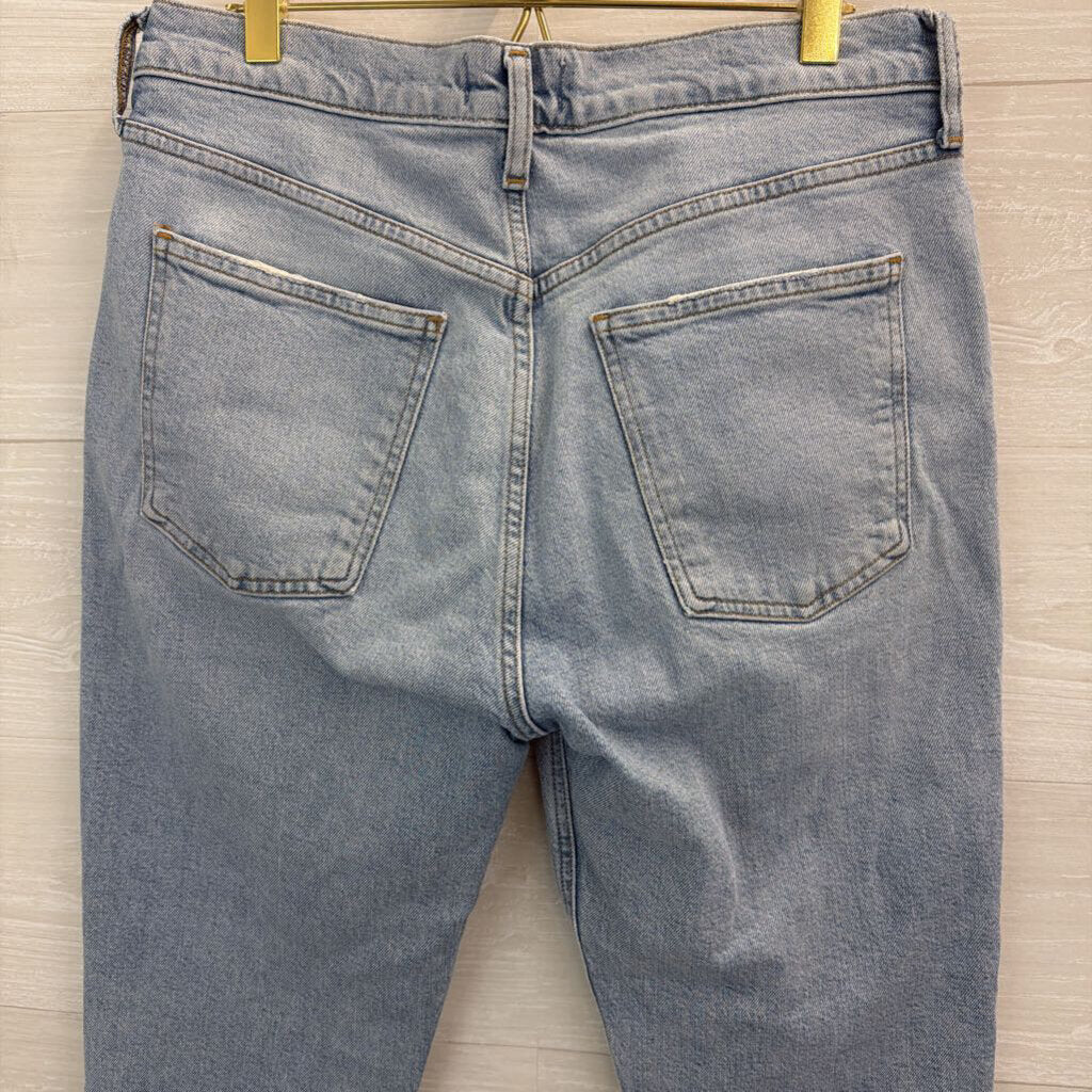 Agolde Light Wash High Rise Mom Jeans 28