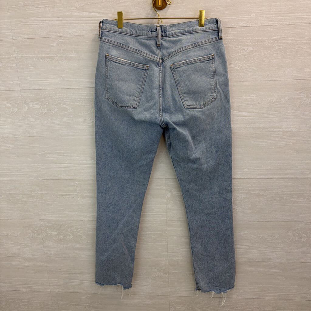 Agolde Light Wash High Rise Mom Jeans 28