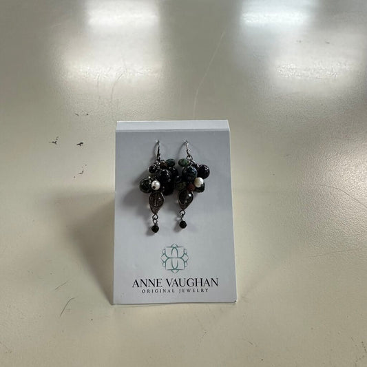 Anne Vaughan Cluster Stone Earrings