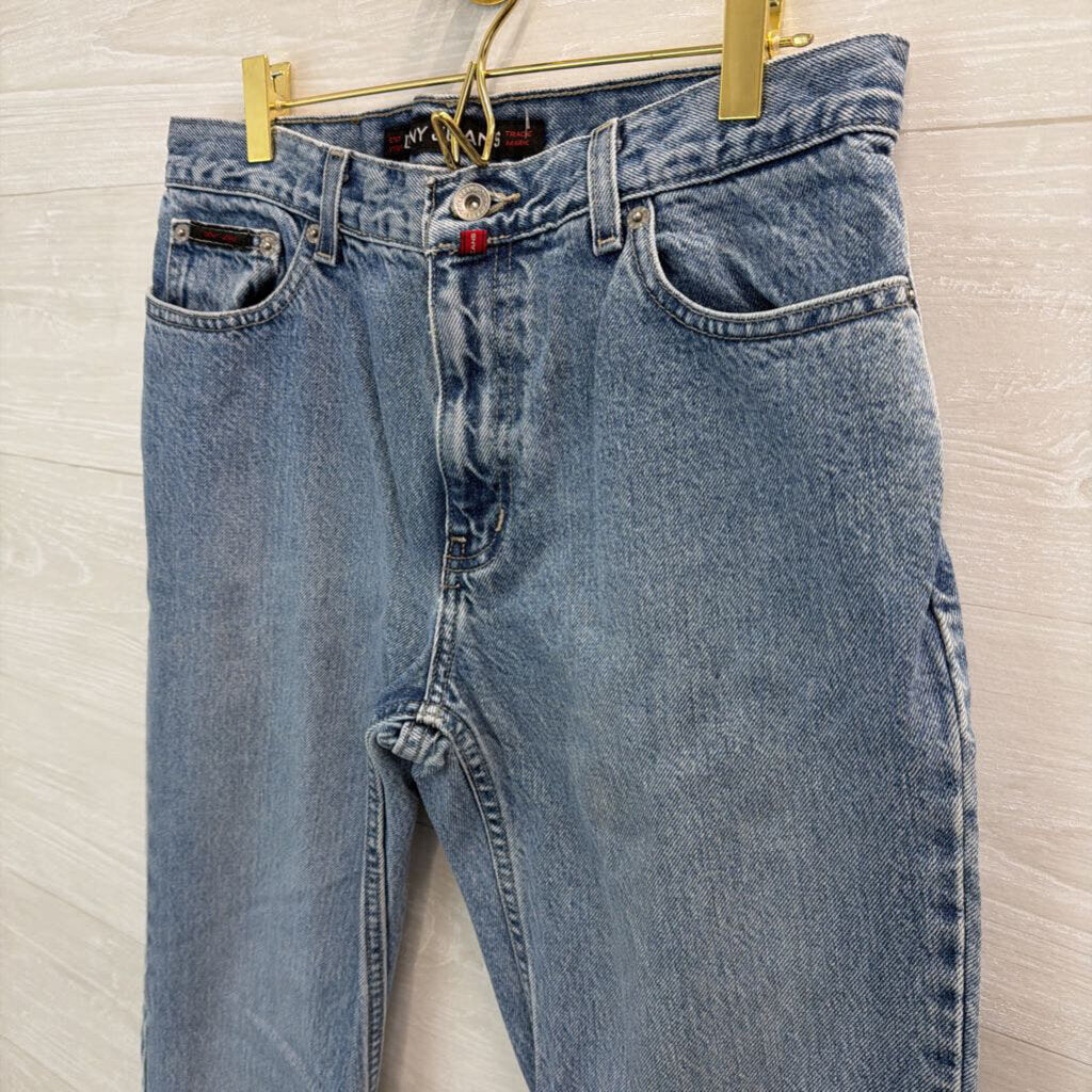 DKNY Jeans Light Wash High Rise Mom Jeans 8