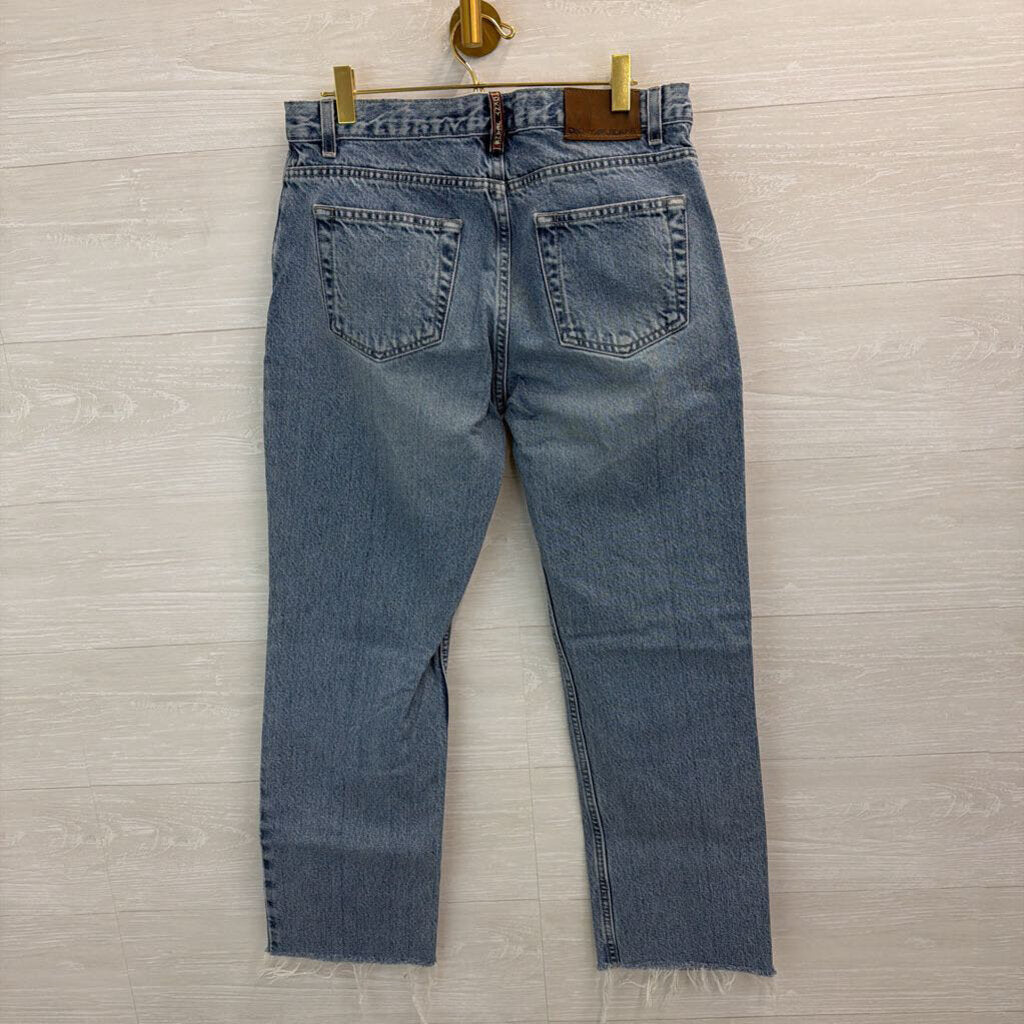 DKNY Jeans Light Wash High Rise Mom Jeans 8