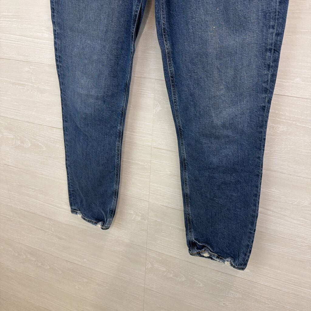 Agolde Medium Wash High Rise Mom Jeans 28