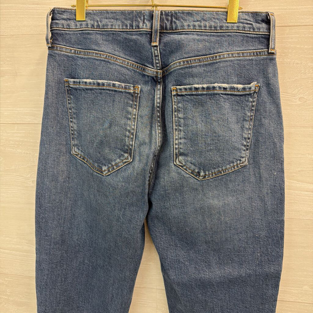 Agolde Medium Wash High Rise Mom Jeans 28