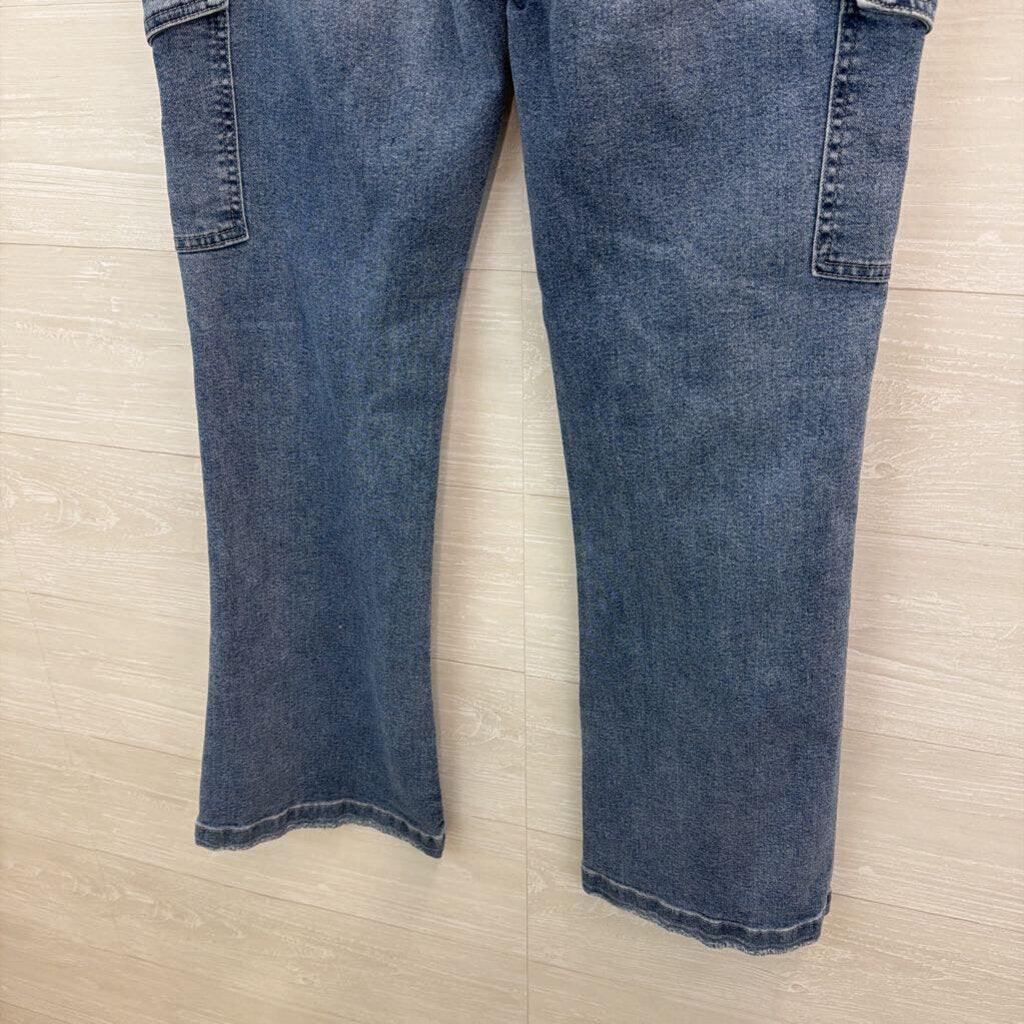 Kan Can Medium Wash Side Pocket Bootcut Jeans 28