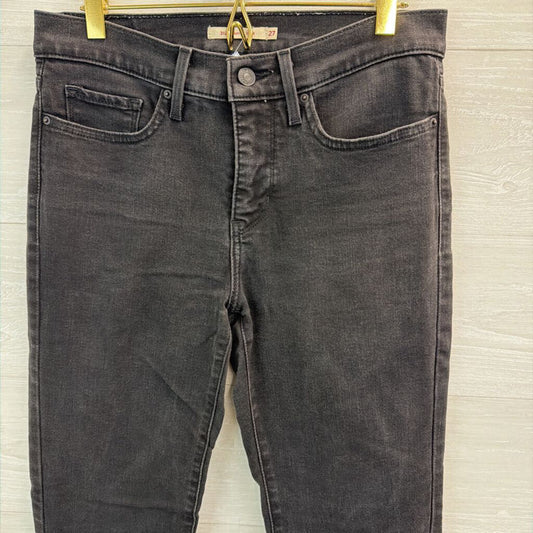 Levi Black Denim 312 Shaping Slim Jeans 27