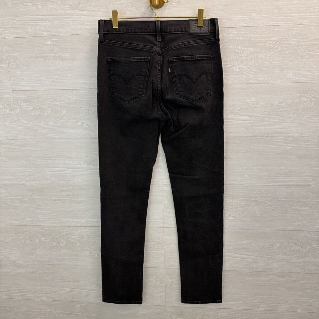 Levi Black Denim 312 Shaping Slim Jeans 27