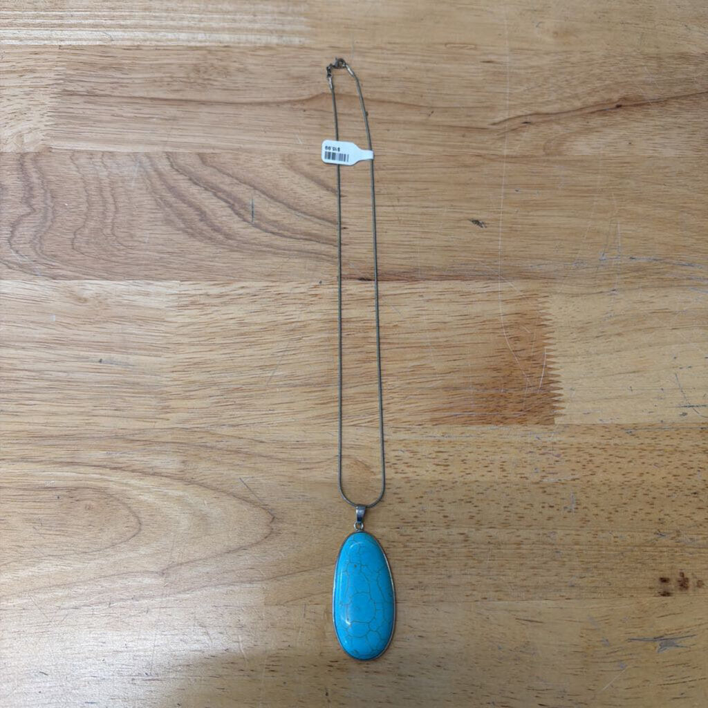 Silver/ Turquoise Pendant Necklace