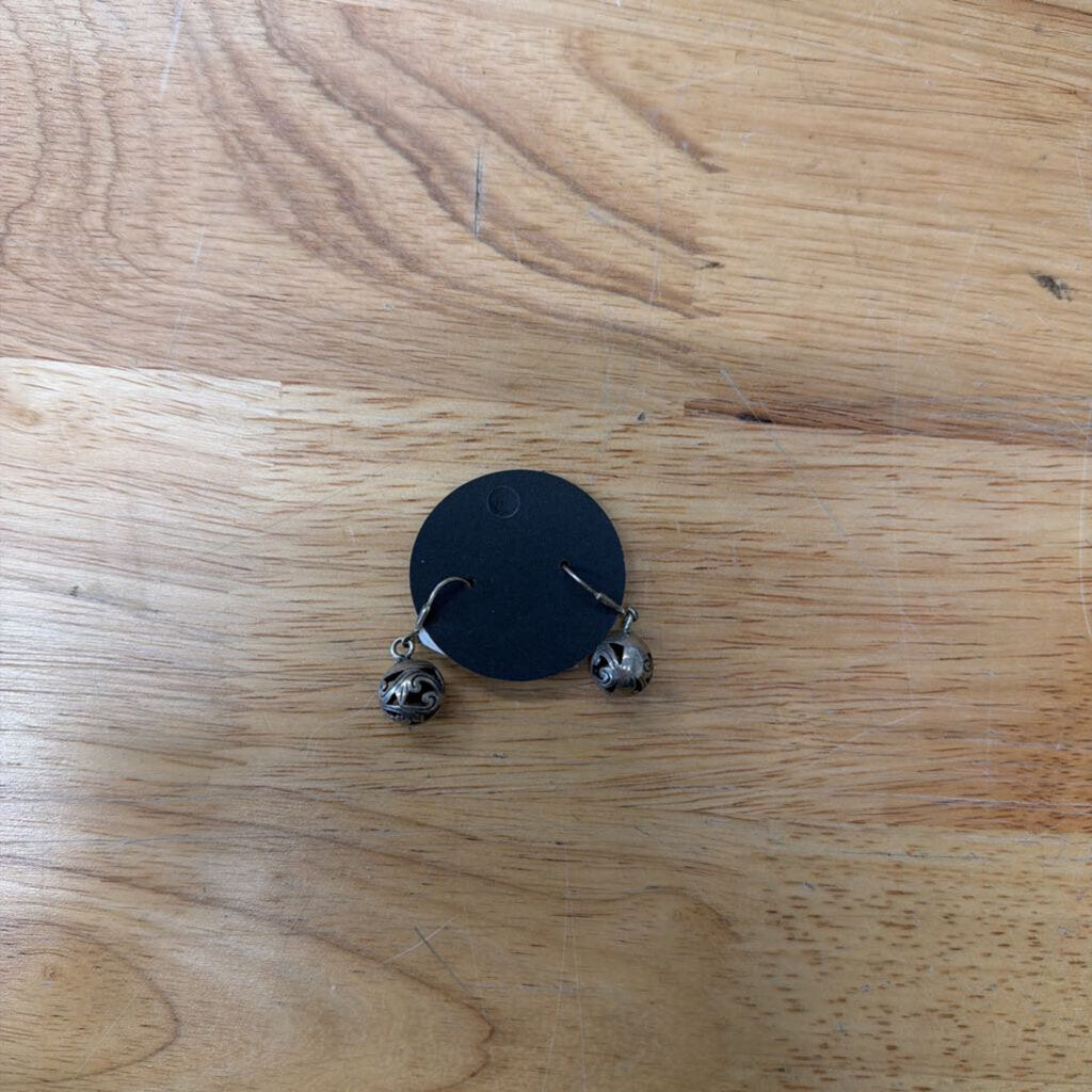 Sterling Silver Ball Drop Earrings