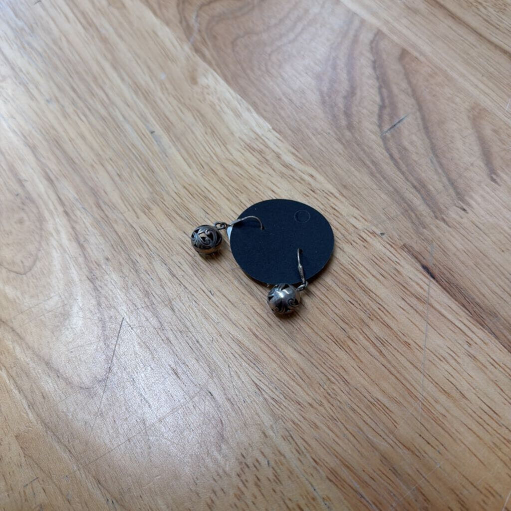 Sterling Silver Ball Drop Earrings