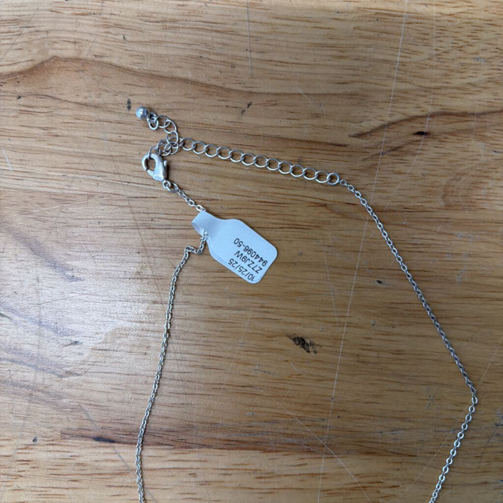 Silver Letter R Necklace