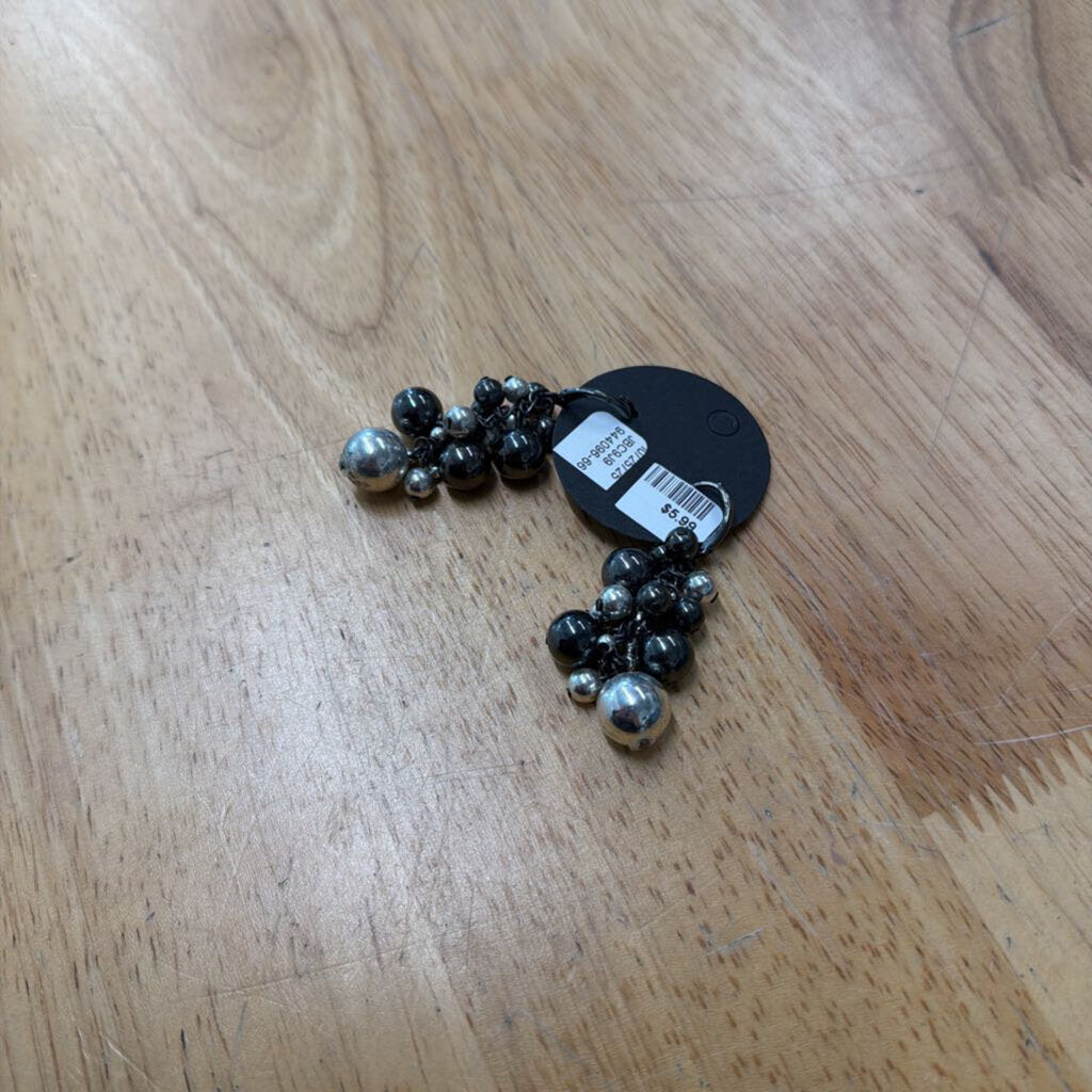 Silver Ball Cluster Ball Earrings