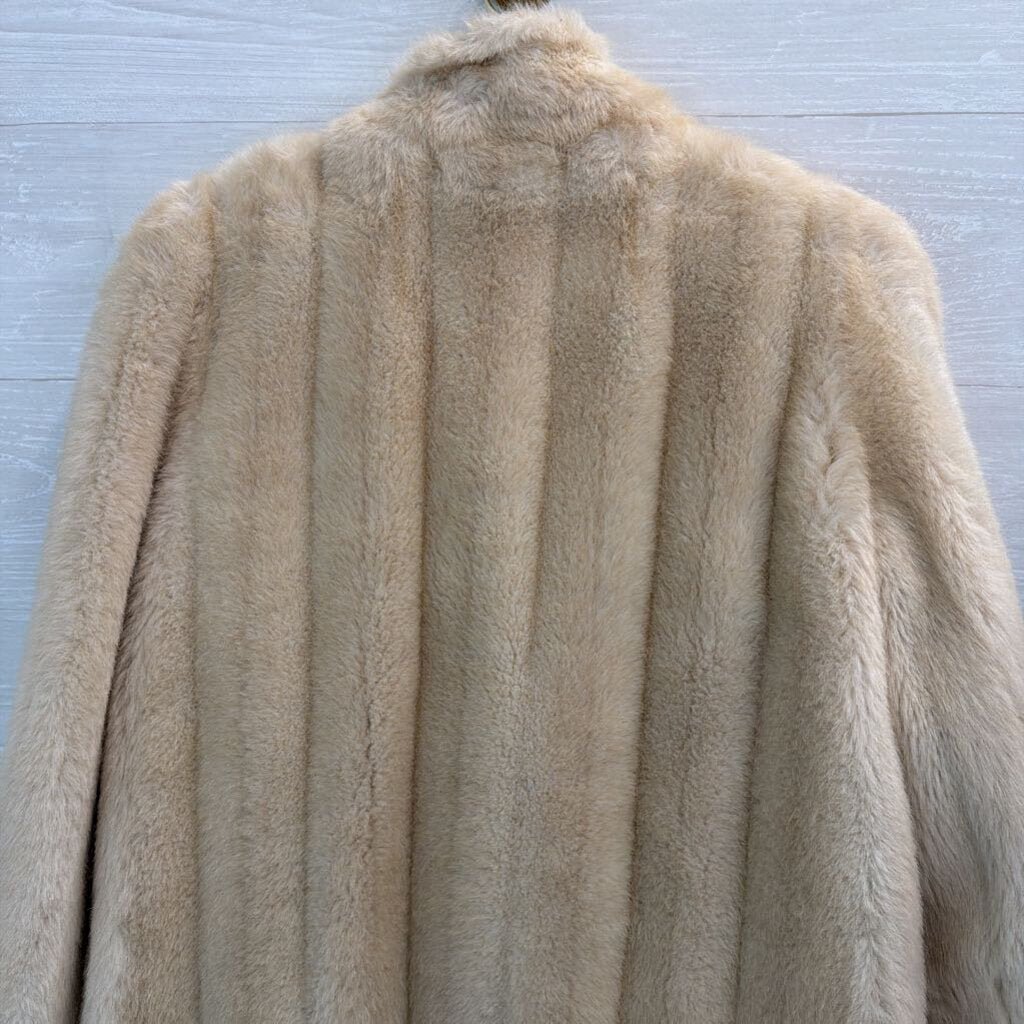 Vintage Faux Fur Winter Coat Large