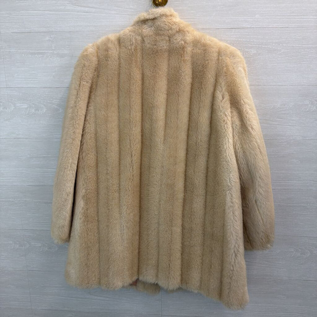 Vintage Faux Fur Winter Coat Large