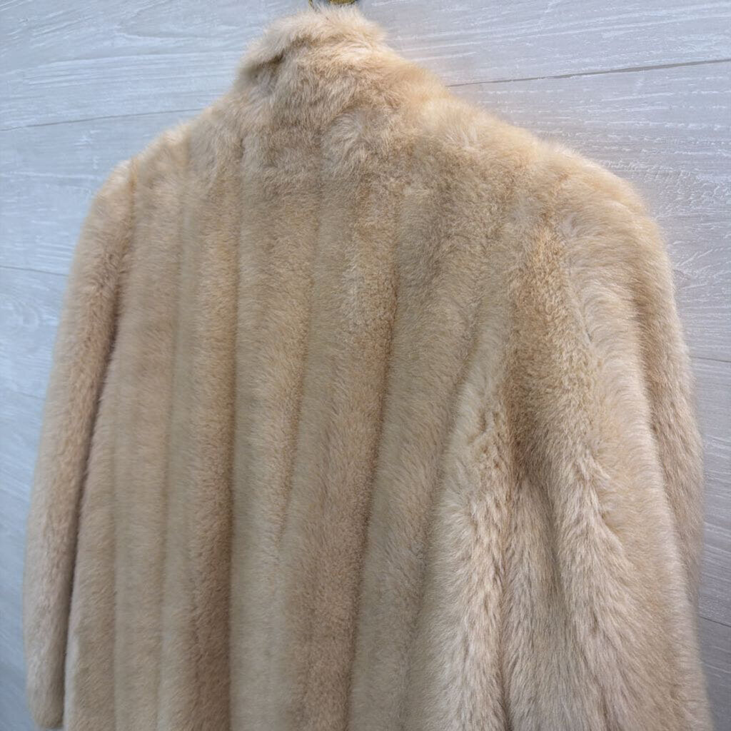 Vintage Faux Fur Winter Coat Large
