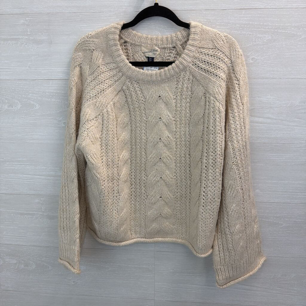 Universal Thread Cable Knit Cropped Sweater Extra Extra Large