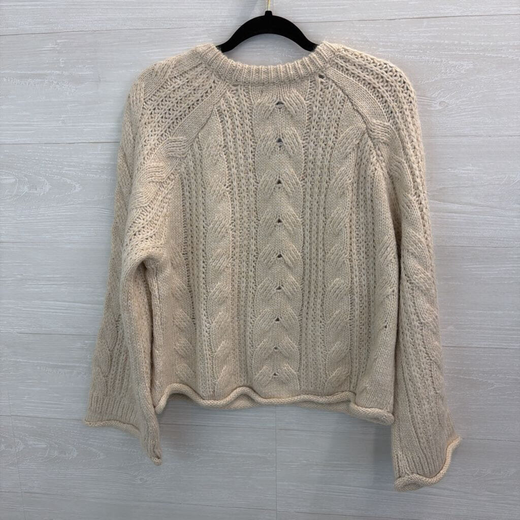 Universal Thread Cable Knit Cropped Sweater Extra Extra Large
