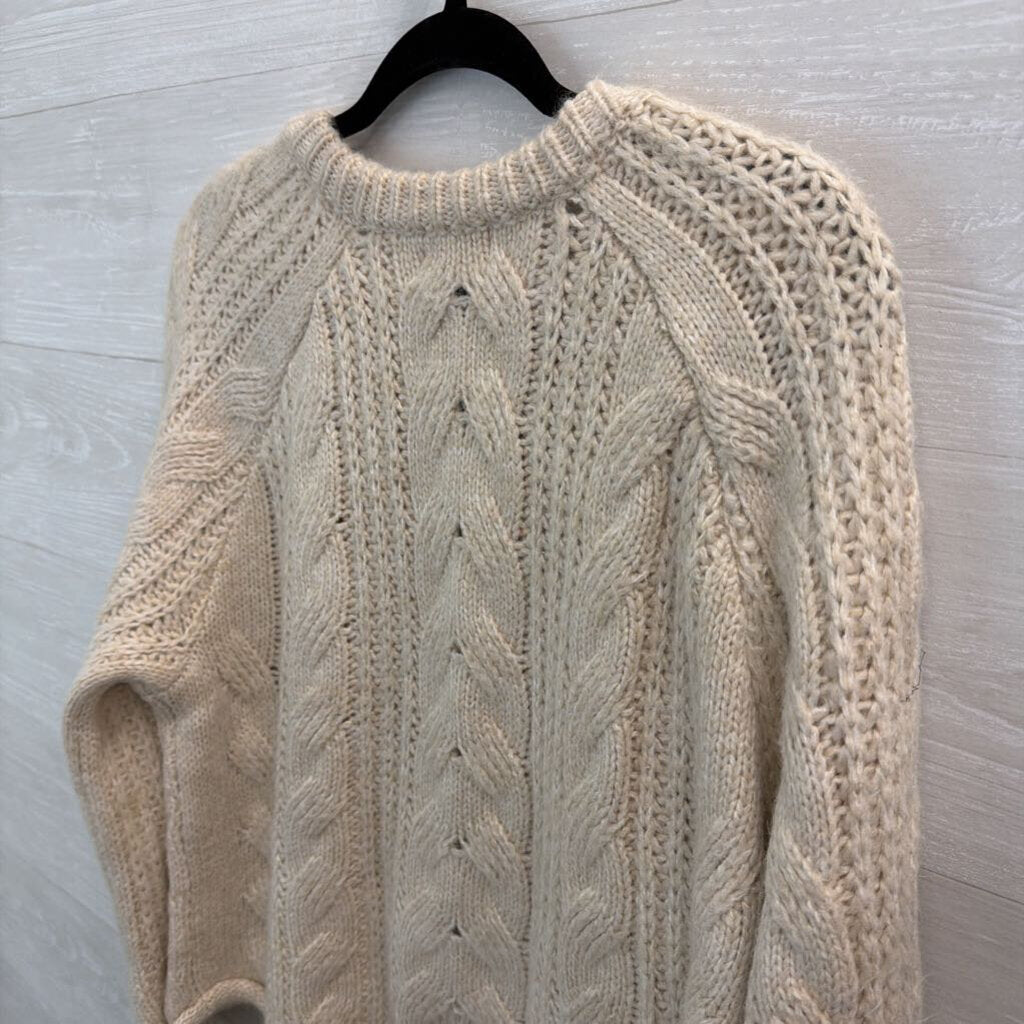 Universal Thread Cable Knit Cropped Sweater Extra Extra Large