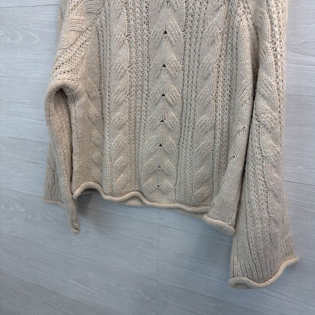 Universal Thread Cable Knit Cropped Sweater Extra Extra Large
