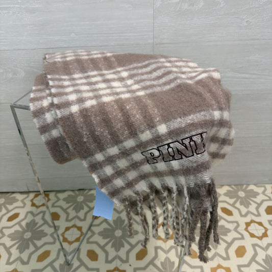 Victoria's Secret Pink Plaid Scarf