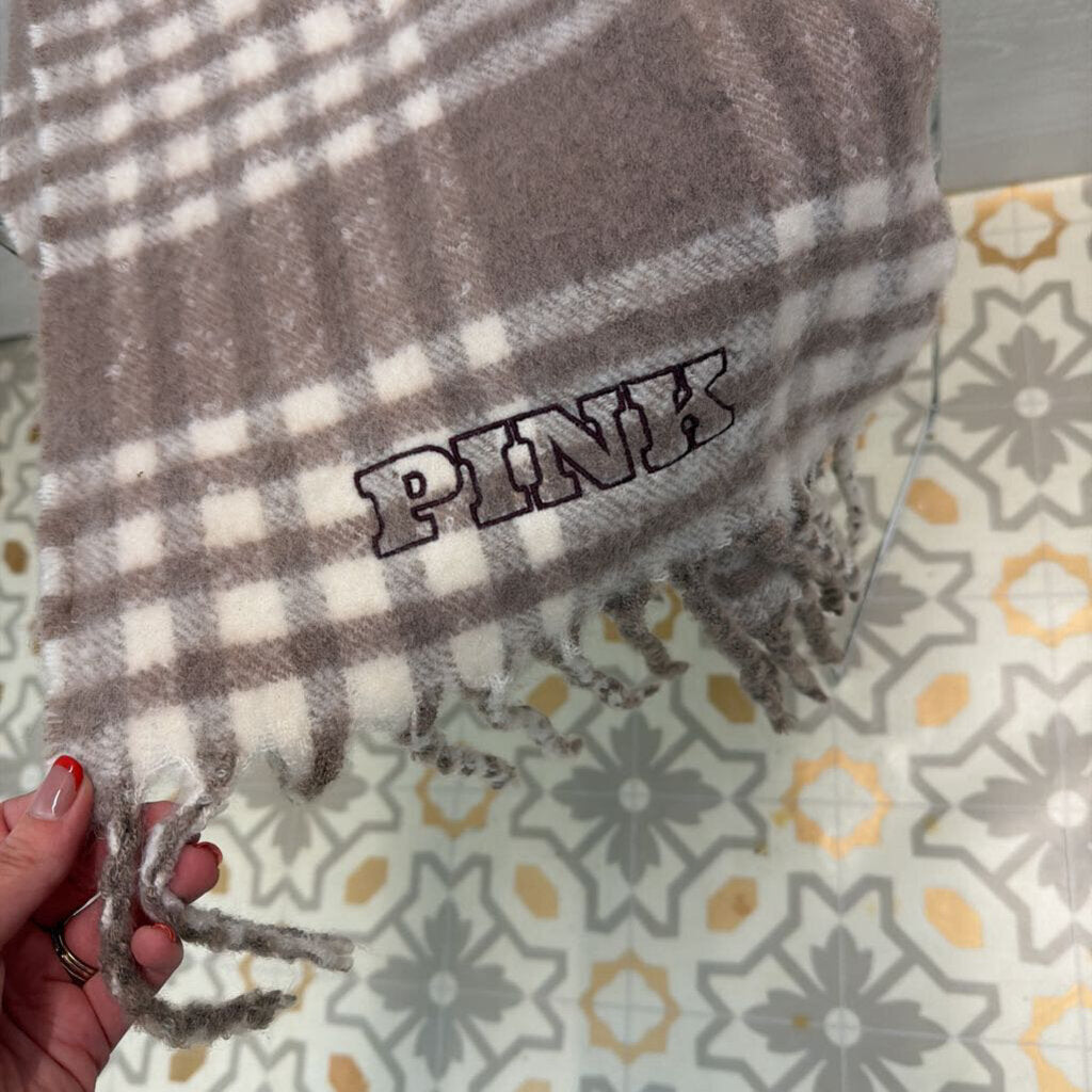 Victoria's Secret Pink Plaid Scarf