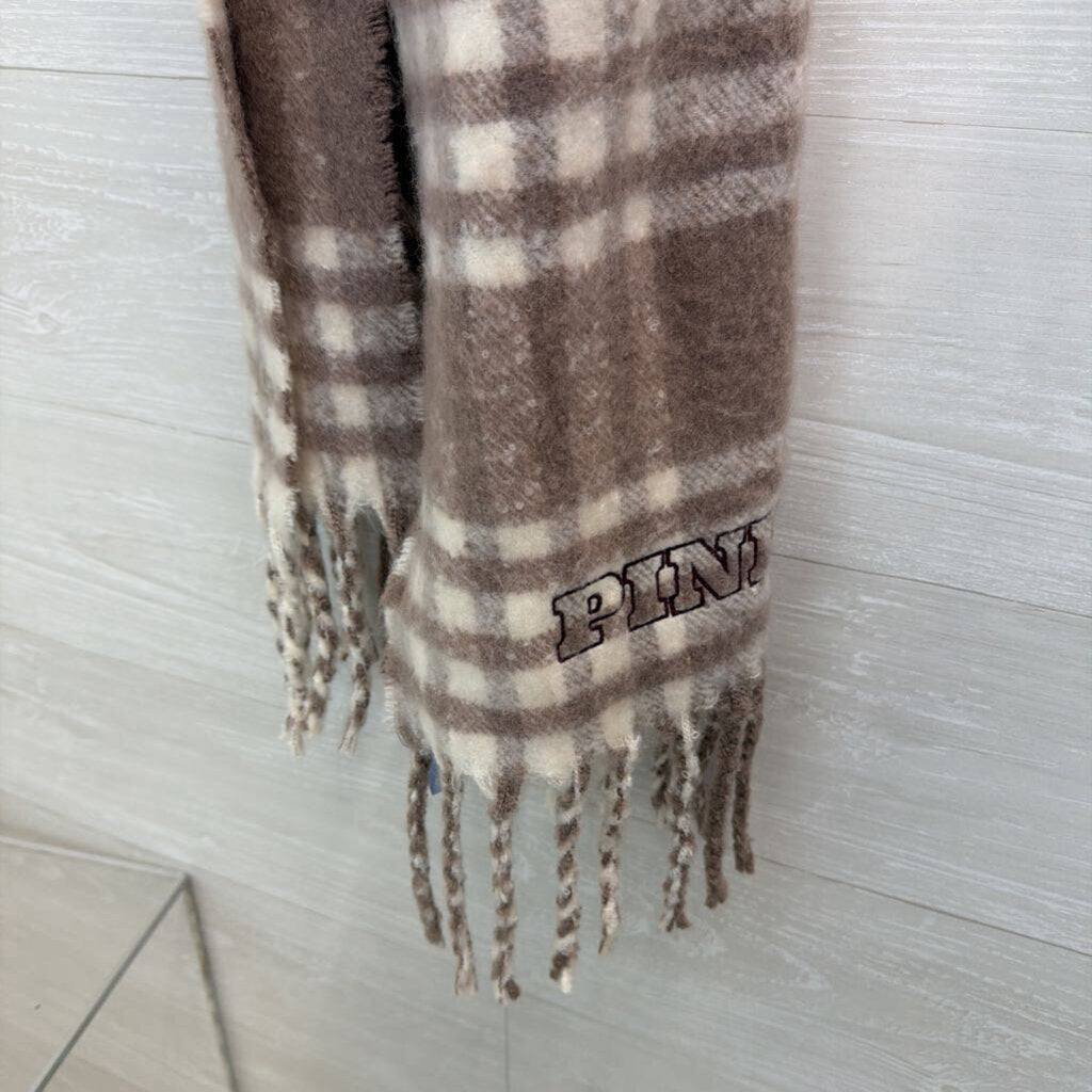 Victoria's Secret Pink Plaid Scarf