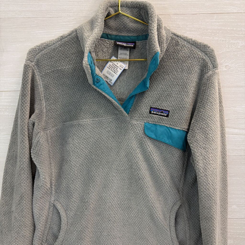 Patagonia Grey Fleece Pullover Large