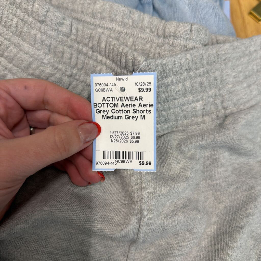 Aerie Grey Cotton Shorts Medium
