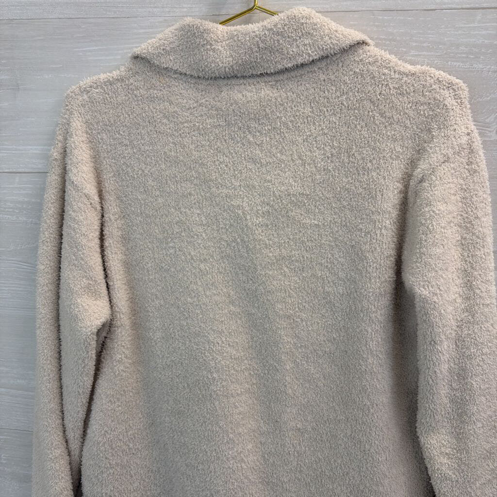 Sincerely Jules Fuzzy Button Up Top Medium