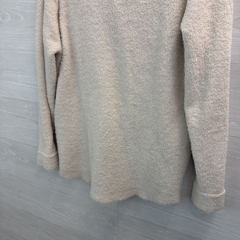 Sincerely Jules Fuzzy Button Up Top Medium