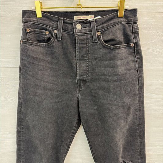 Levi Black Denim Wedgie Straight Jeans 30