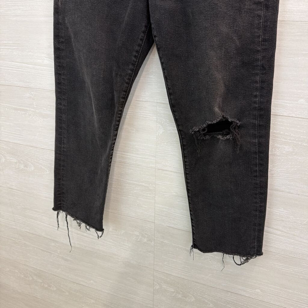 Levi Black Denim Wedgie Straight Jeans 30