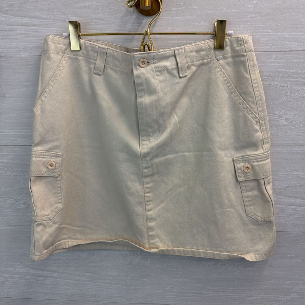Maurice's Cream Side Pocket Mini Skirt 9/10