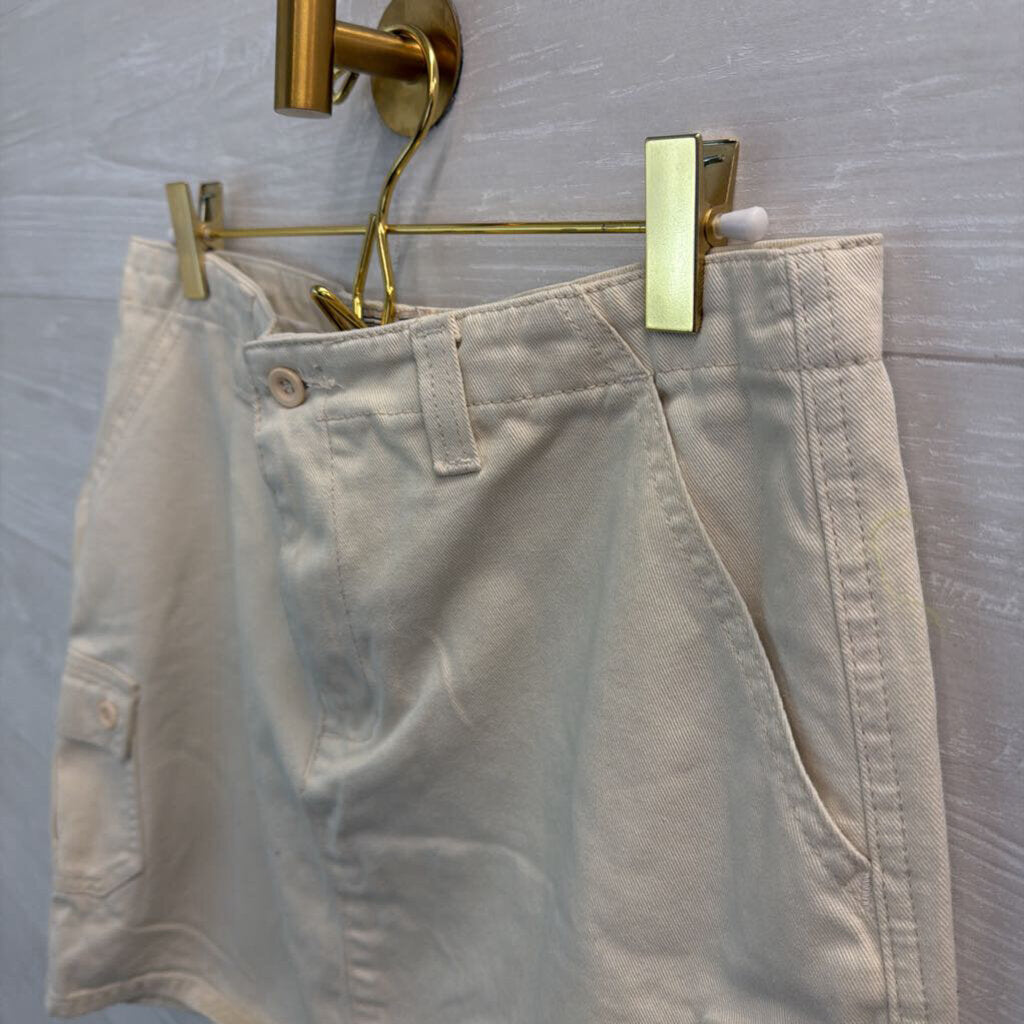 Maurice's Cream Side Pocket Mini Skirt 9/10