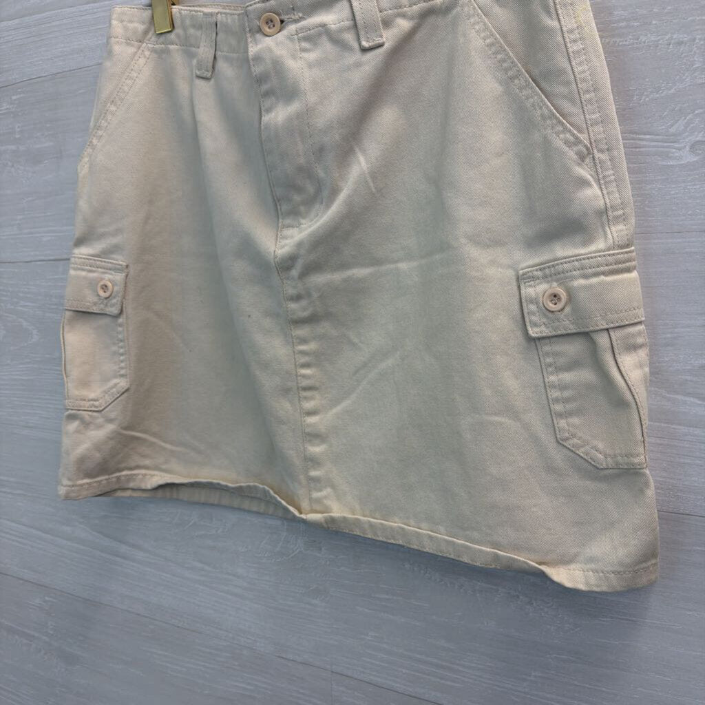 Maurice's Cream Side Pocket Mini Skirt 9/10