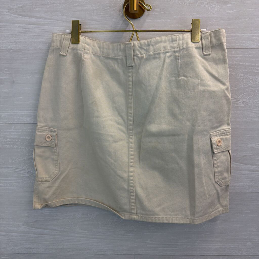 Maurice's Cream Side Pocket Mini Skirt 9/10