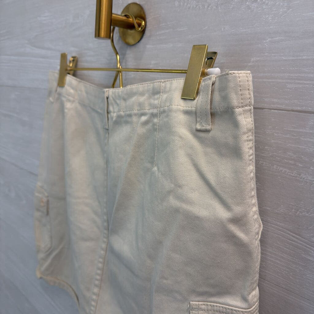 Maurice's Cream Side Pocket Mini Skirt 9/10