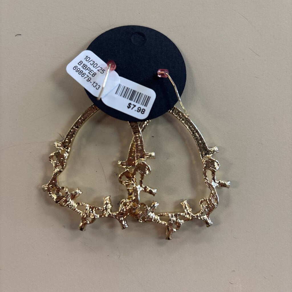 Christmas Lights Hoop Earrings