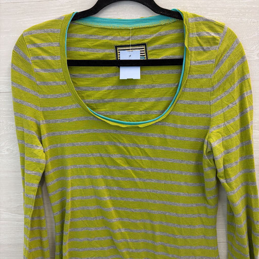 Boden Green/ Grey Striped Long Sleeve Top 10