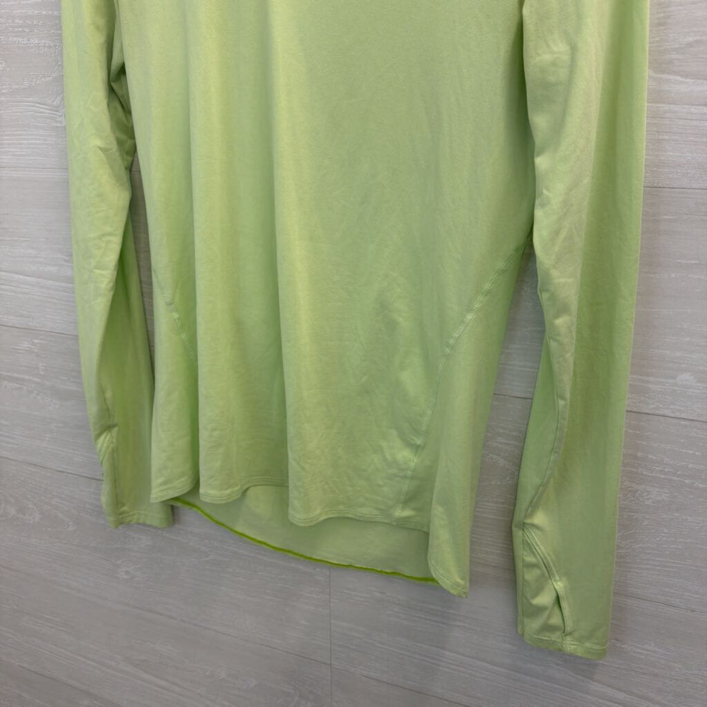 Athleta Green Long Sleeve Athletic Top Small